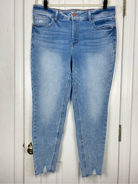 Edgely Denim - Edgely High Rise Super Skinny Distressed Denim Jeans Sz 20W Stretch Denim